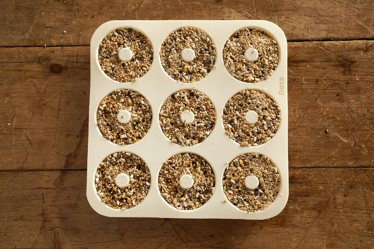 DIY Winter Bird Seed Feeders (gelatin free) Woodlark