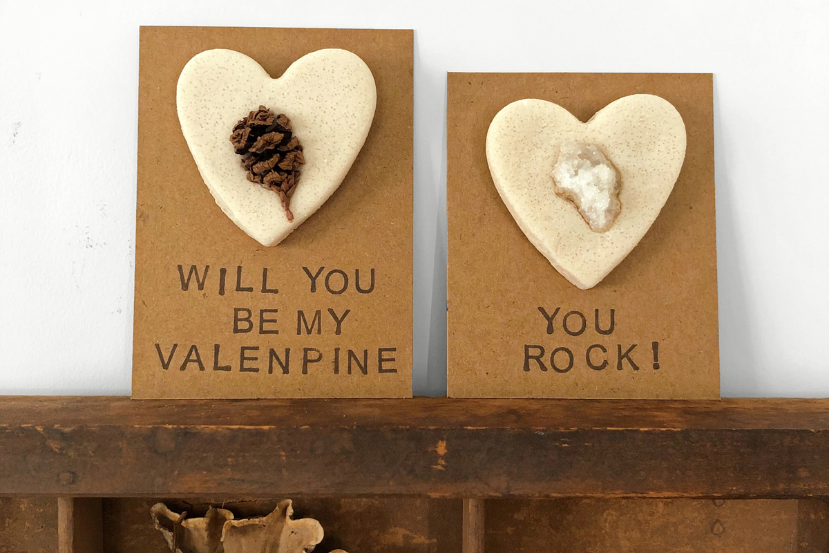 DIY Nature Salt Dough Heart Valentines - Woodlark Blog