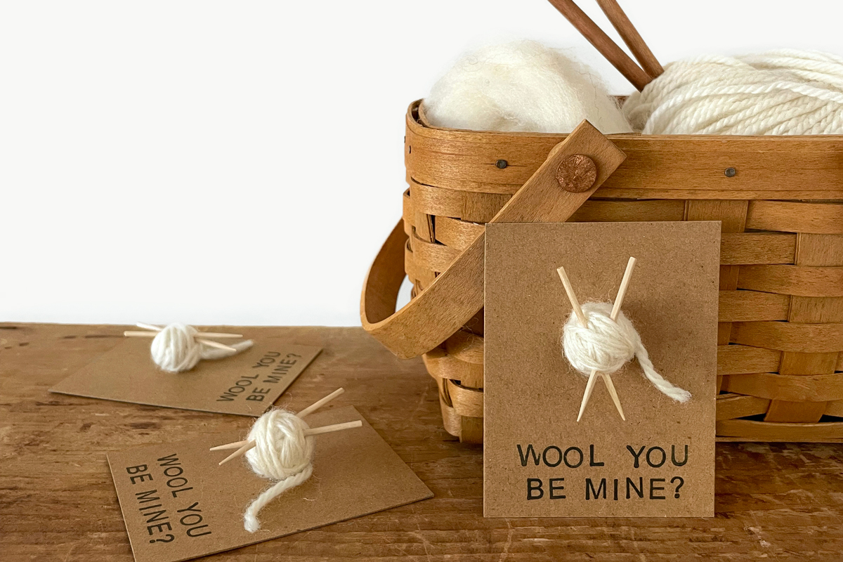 DIY Wool Yarn Valentines - Woodlark Blog